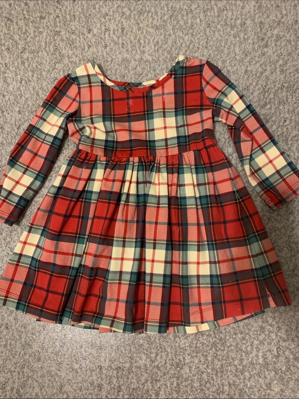 Hanna Andersson red, plaid and green plaid dress, holiday dress